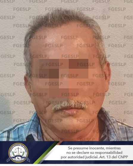 En Tamuín, un hombre de 56 años de edad fue detenido por agentes investigadores de la Fiscalía General del Estado de San Luis Potosí (FGESLP)