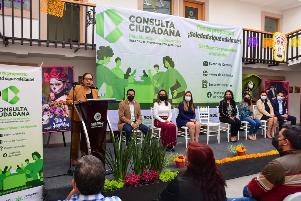 Leonor Noyola puso en marcha la consulta ciudadana que estará vigente del 29 de octubre al 26 de noviembre del año en curso.