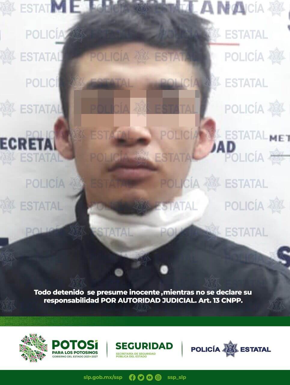 Un hombre fue detenido por Policías Estatales, por los presuntos delitos de posesión de droga y varios casquillos percutidos.