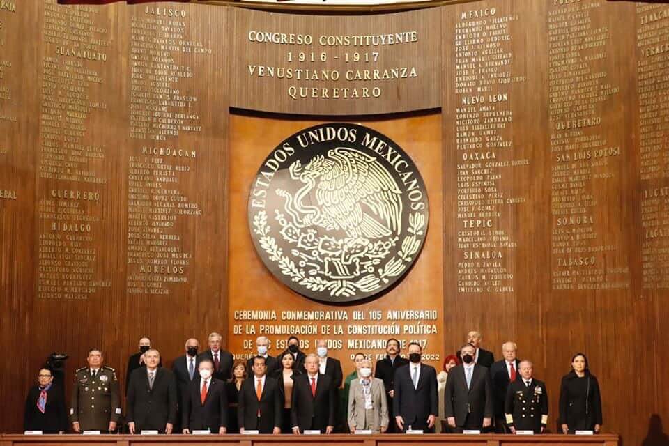 Gobernador de San Luis Potosí acudió a la Conmemoración de la Promulgación de la Constitución Política de los Estados Unidos Mexicanos de 1917