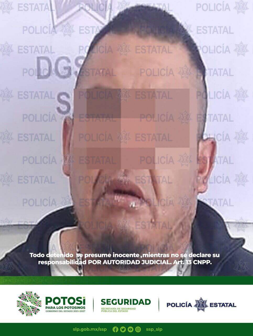 Objetivo criminal relacionado con la venta de droga en la ciudad y su zona conurbada fue detenido por agentes de Seguridad