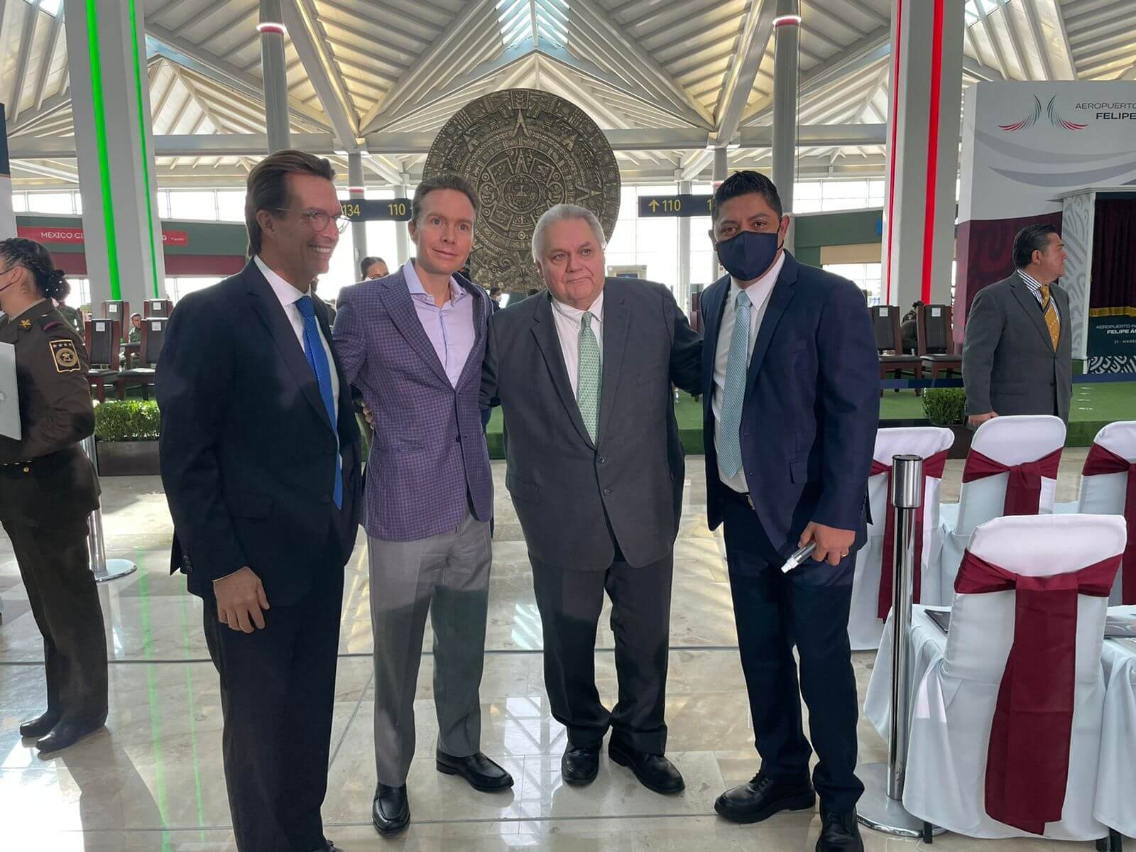 RGC acompañó al Presidente Andrés Manuel López Obrador en la inauguración del Aeropuerto Internacional Felipe Ángeles.