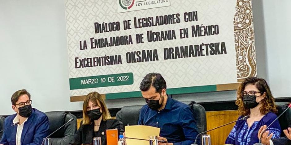 Embajadora de Ucrania pide a México respaldar medidas contra Rusia