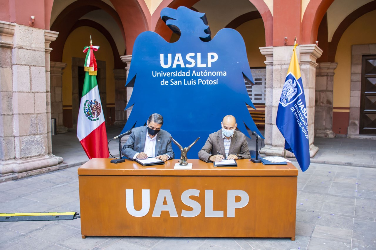 Universidad Autónoma de San Luis Potosí, llevó a cabo la firma de convenio institucional con el H. Ayuntamiento de San Luis Potosí