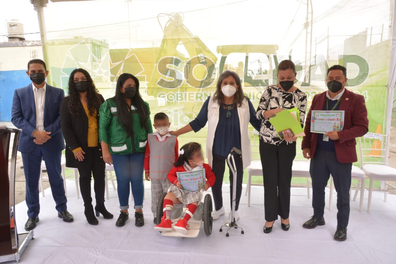 Inicio el proyecto de construcción de una barda perimetral por sustitución en el Jardín de Niños Pablo Neruda