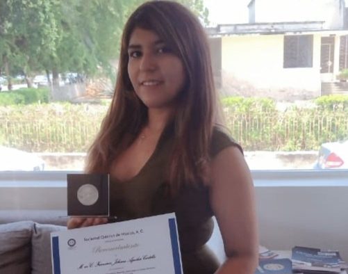 Sociedad Química de México premia con “Mejor Tesis de Maestría” a la Mtra. Johana Aguilar