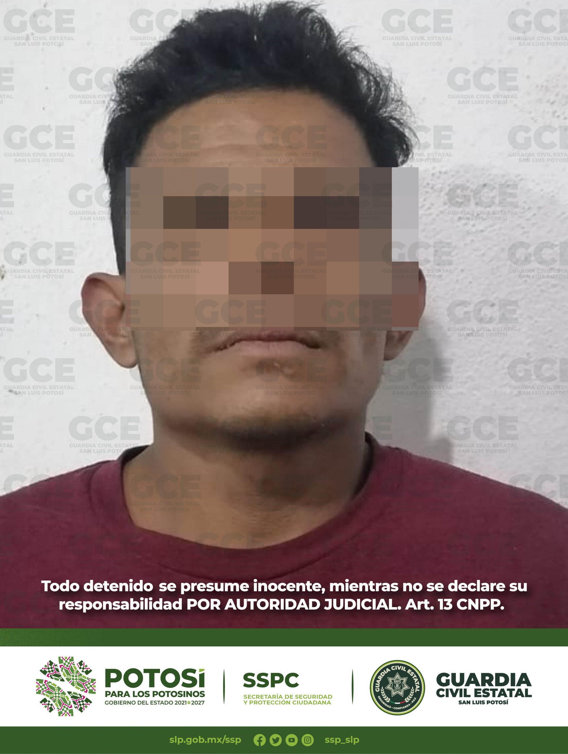 Policías de la Guardia Civil Estatal (GCE) detuvieron a un hombre por la presunta portación de un arma de fuego de confección artesanal.