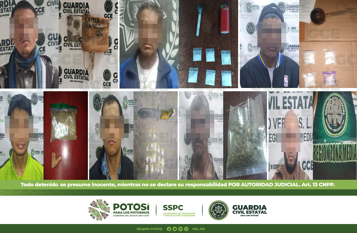 Destaca la detención de un masculino por presunta posesión de 20 dosis de marihuana y 10 dosis de “cristal”, en el municipio de Salinas