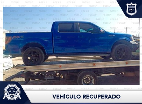 La Policía de Investigación (PDI) informó la localización de una camioneta en la ciudad de San Luis Potosí, que fue reportada como robada.