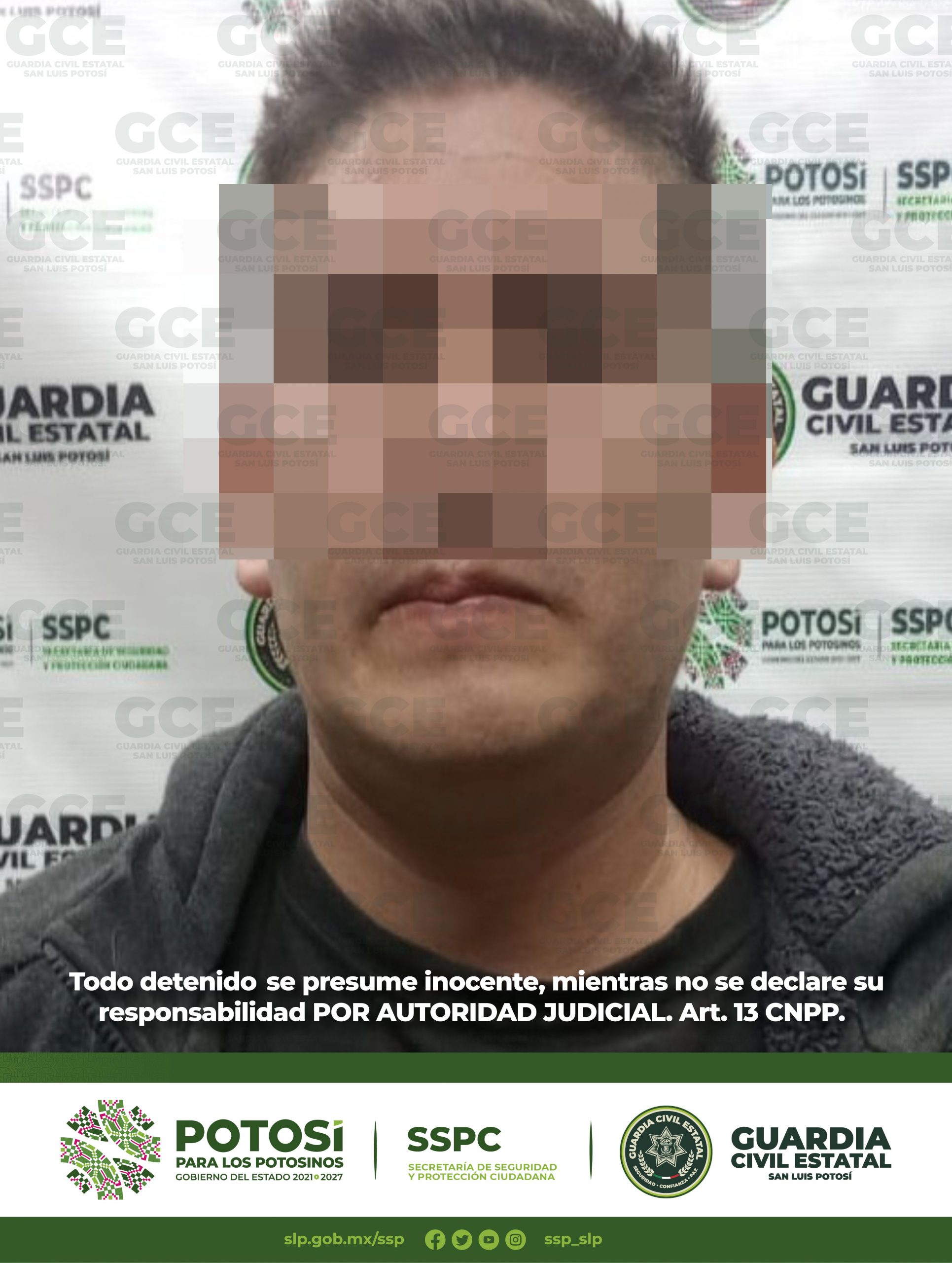 Un hombre fue detenido por la GCE al ser señalado por su cónyuge como el presunto responsable de ejercer violencia en su contra.