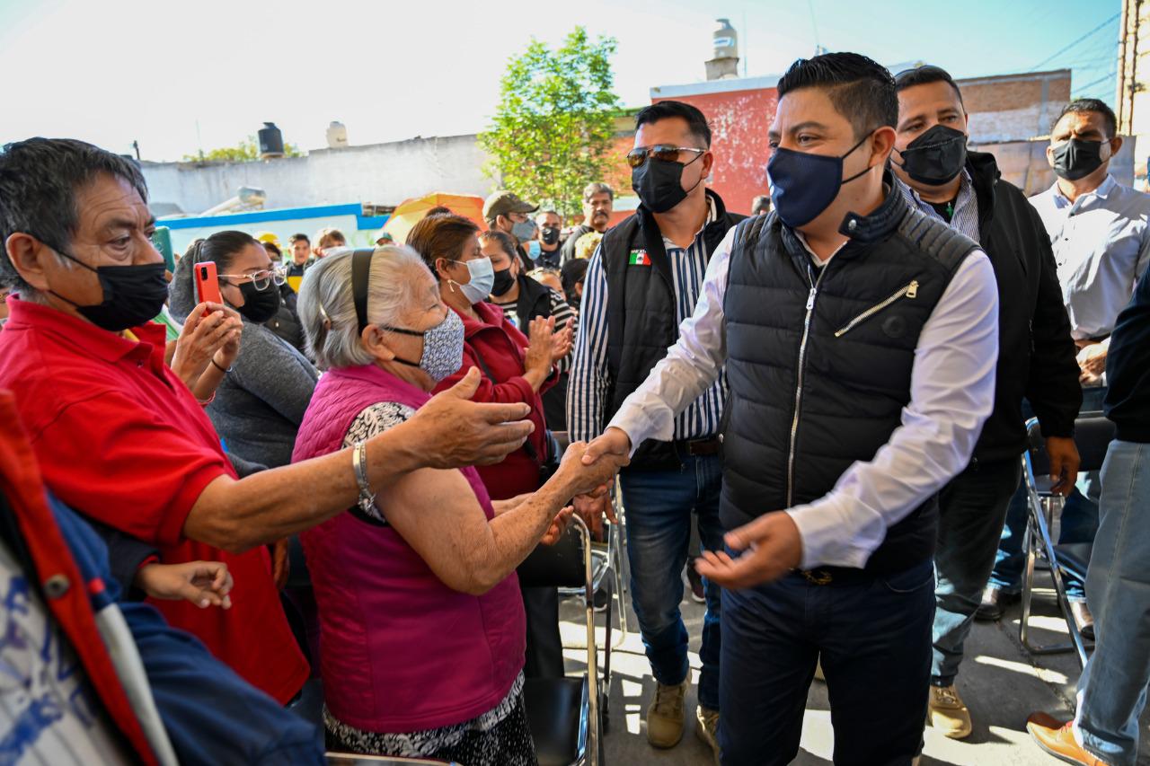 El Mandatario potosino refrendó su compromiso para avanzar en el cambio total de las cuatro regiones del Estado