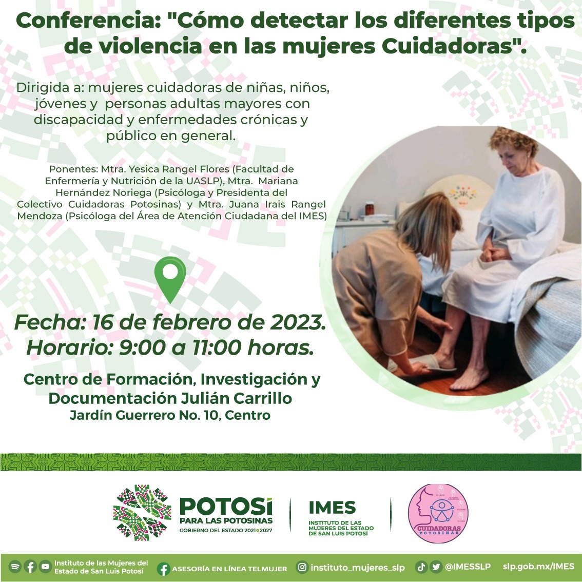 La titular de la dependencia invitó a las y los interesados a participar este jueves 16 de febrero en la conferencia