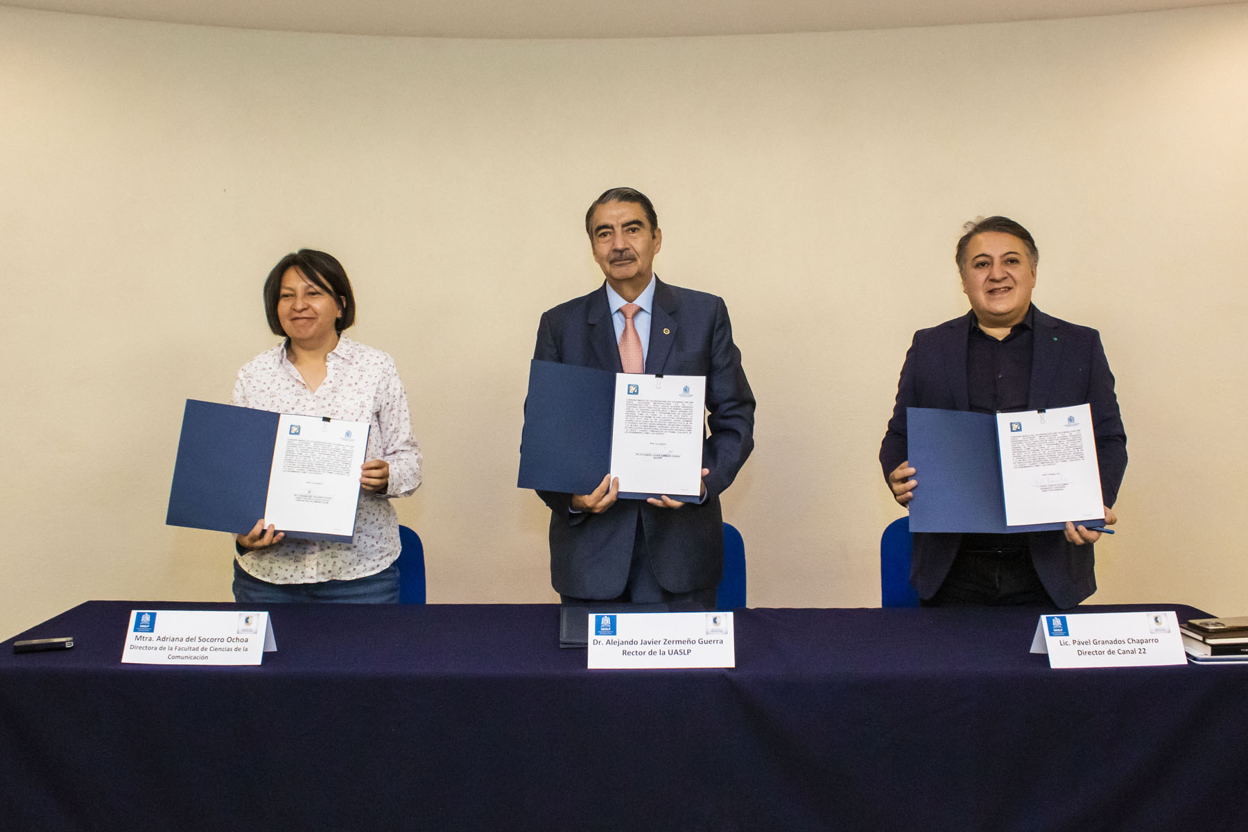 La Universidad Autónoma de San Luis Potosí, signó convenio de colaboración con Canal 22 Televisión Metropolitana S.A de C.V