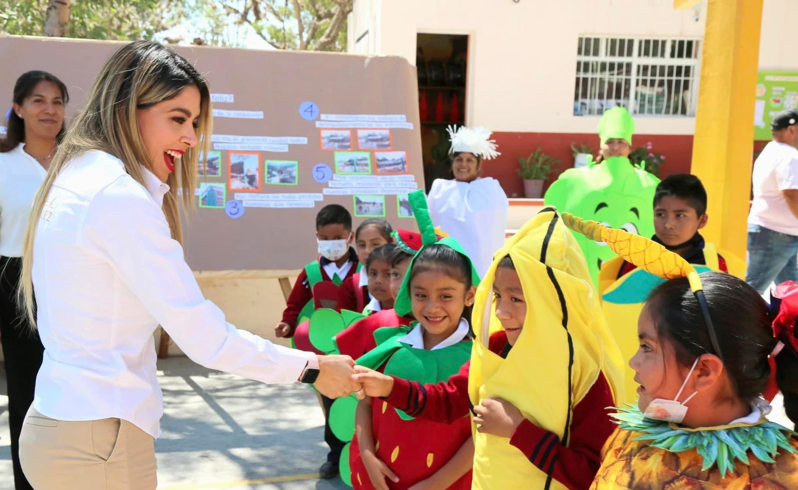 Celebraron el inicio del programa de asistencia alimentaria escolar en el que por primera vez se incluyen frutas y hortalizas