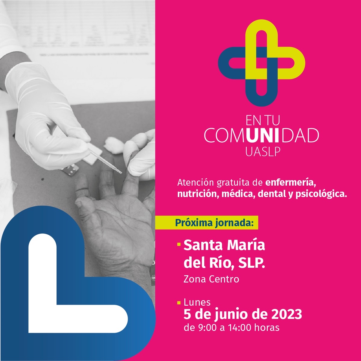 El programa “La Uni en tu Comunidad” tendrá presencia en la plaza principal del municipio de Santa María del Río