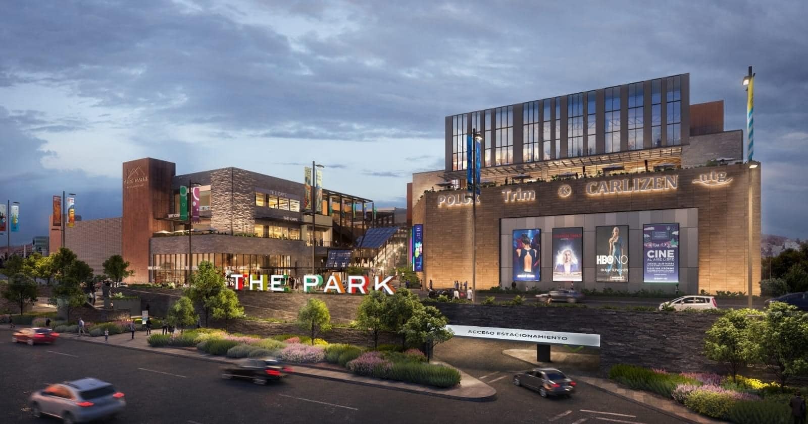 The Park cuenta con más 60 mil metros cuadrados de área comercial rentable, en donde habrá más de 130 locales comerciales