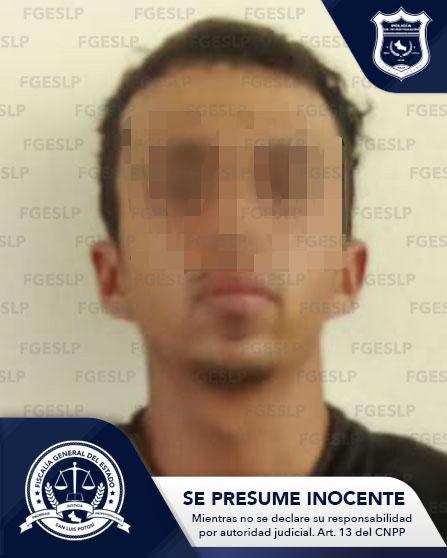 Llevaron a cabo en la capital potosina la aprehensión de Emmanuel “N”, indiciado por violación en agravio de una menor de edad.