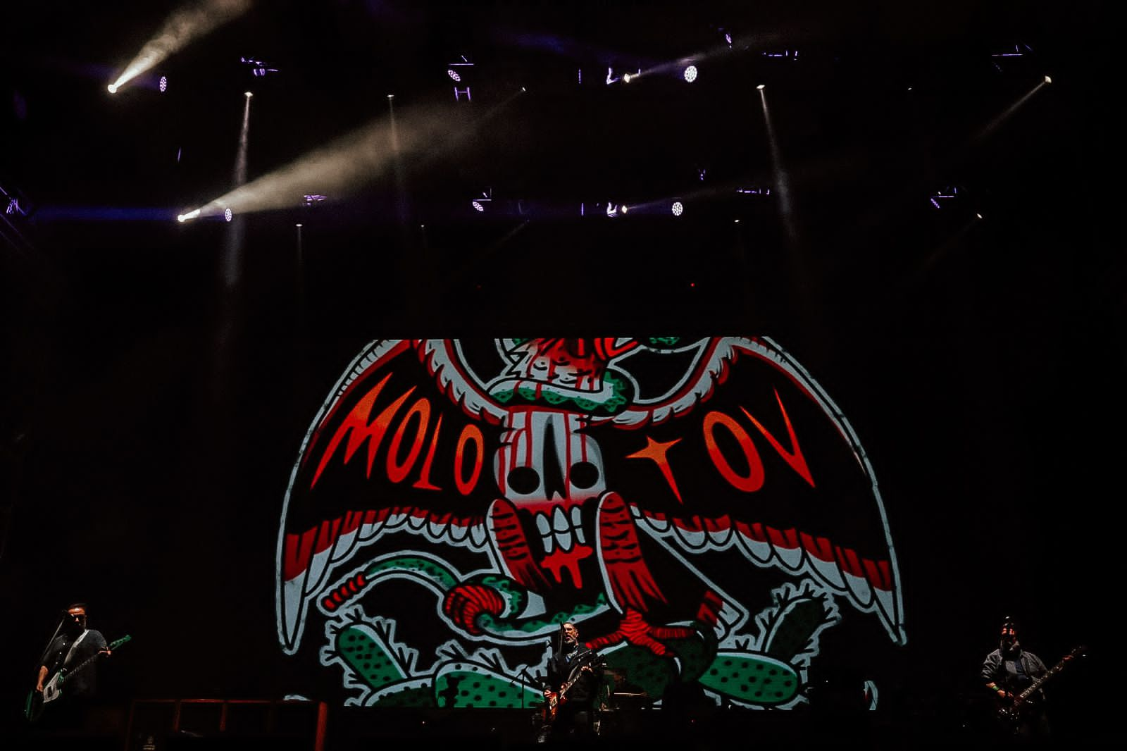 Una noche espectacular, con lluvia y frio, pero con miles de personas saltando con el concierto de la banda de rock Molotov