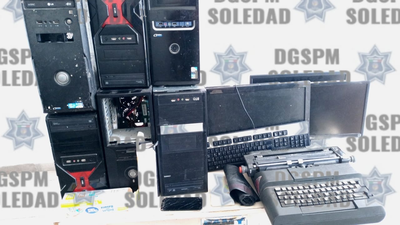 SEGURIDAD PÚBLICA DE SOLEDAD LOGRÓ CAPTURAR A TRES OBJETIVOS CRIMINALES EN LA CABECERA MUNICIPAL