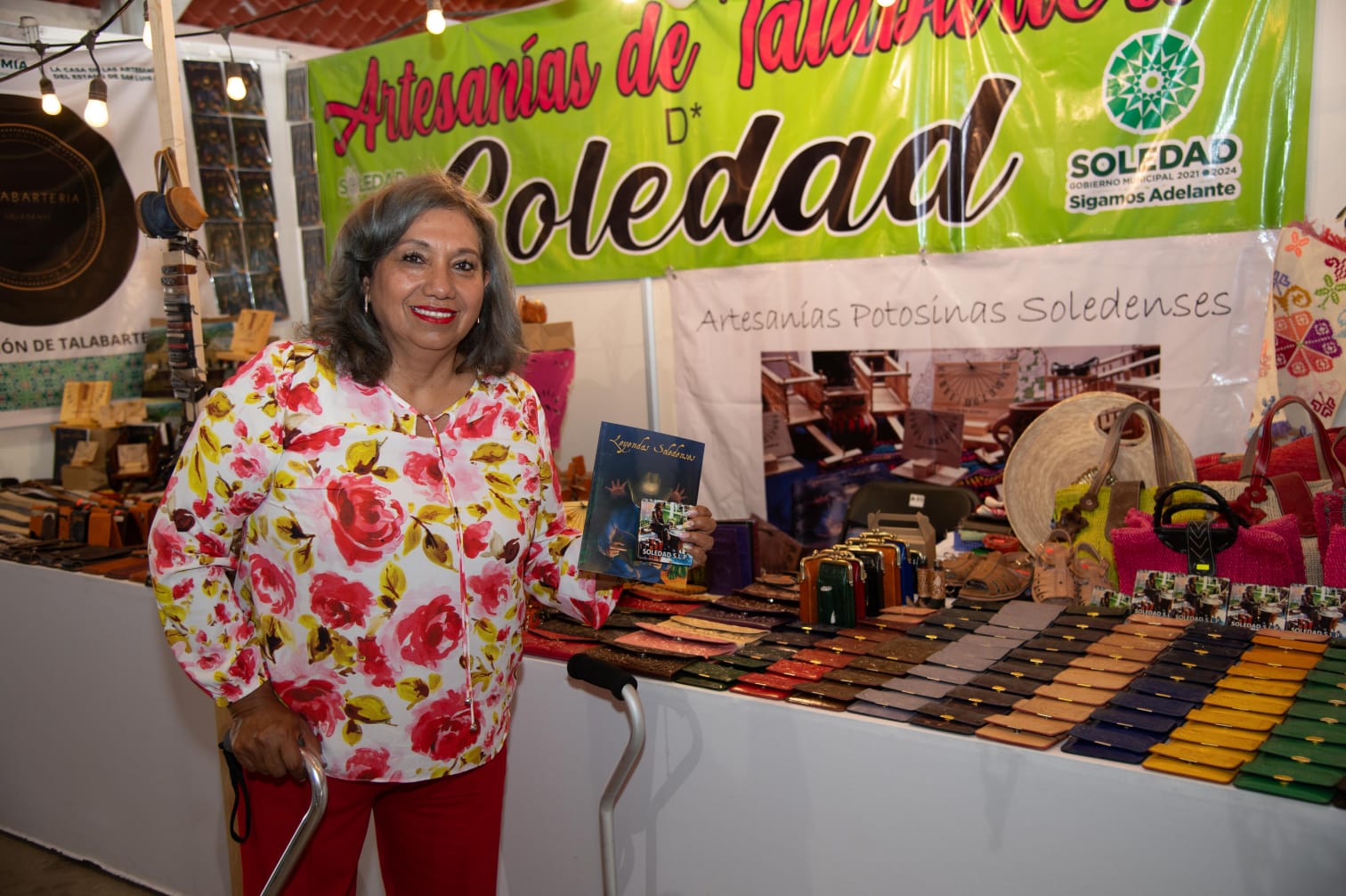 ALCALDESA LEONOR NOYOLA PROMOCIONA IDENTIDAD Y ARTE SOLEDENSE A TRAVÉS DE STAND EN LA FENAPO