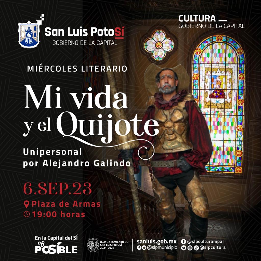 La Dirección de Cultura Municipal invita este próximo miércoles 6 de septiembre a partir de las 7 de la noche en Plaza de Armas.