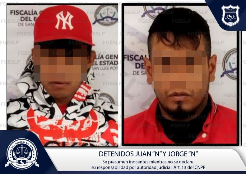 Lograron la aprehensión de Juan Antonio "N", de 25 años; y Jorge Luis, de 30, señalados de robar y ultrajar a una joven en la colonia Jacarandas