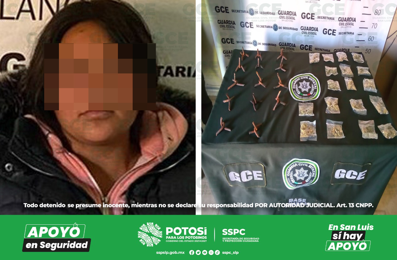 Aseguraron a dos personas en distintos hechos, llevaban consigo 14 dosis de “cristal”, 18 de marihuana y 14 “ponchallantas”.