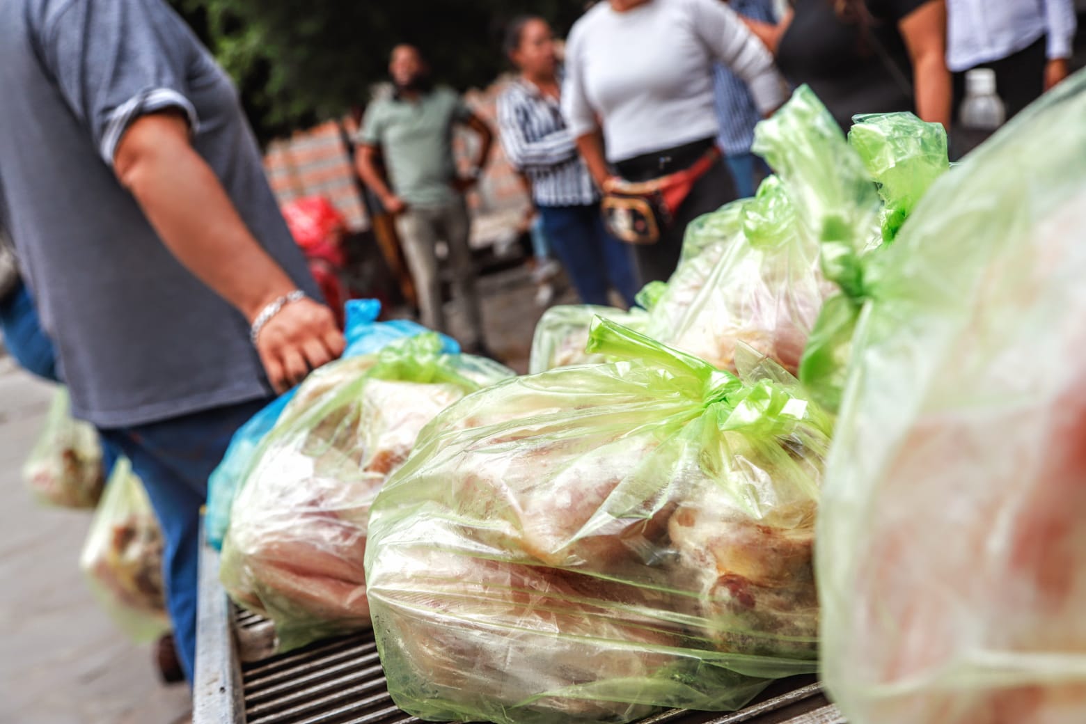 Se beneficia a las familias villareyenses con proteína animal y papas para la mejora de la alimentación.