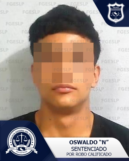 Obtuvieron una condena de 5 años en contra Oswaldo “N”, responsable de robo calificado en agravio de tres hombres.