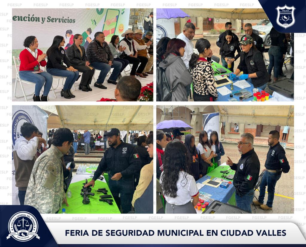 La Fiscalía General del Estado de San Luis Potosí (FGESLP) participó en la Cuarta Feria Regional de Prevención y Servicios en Ciudad Valles