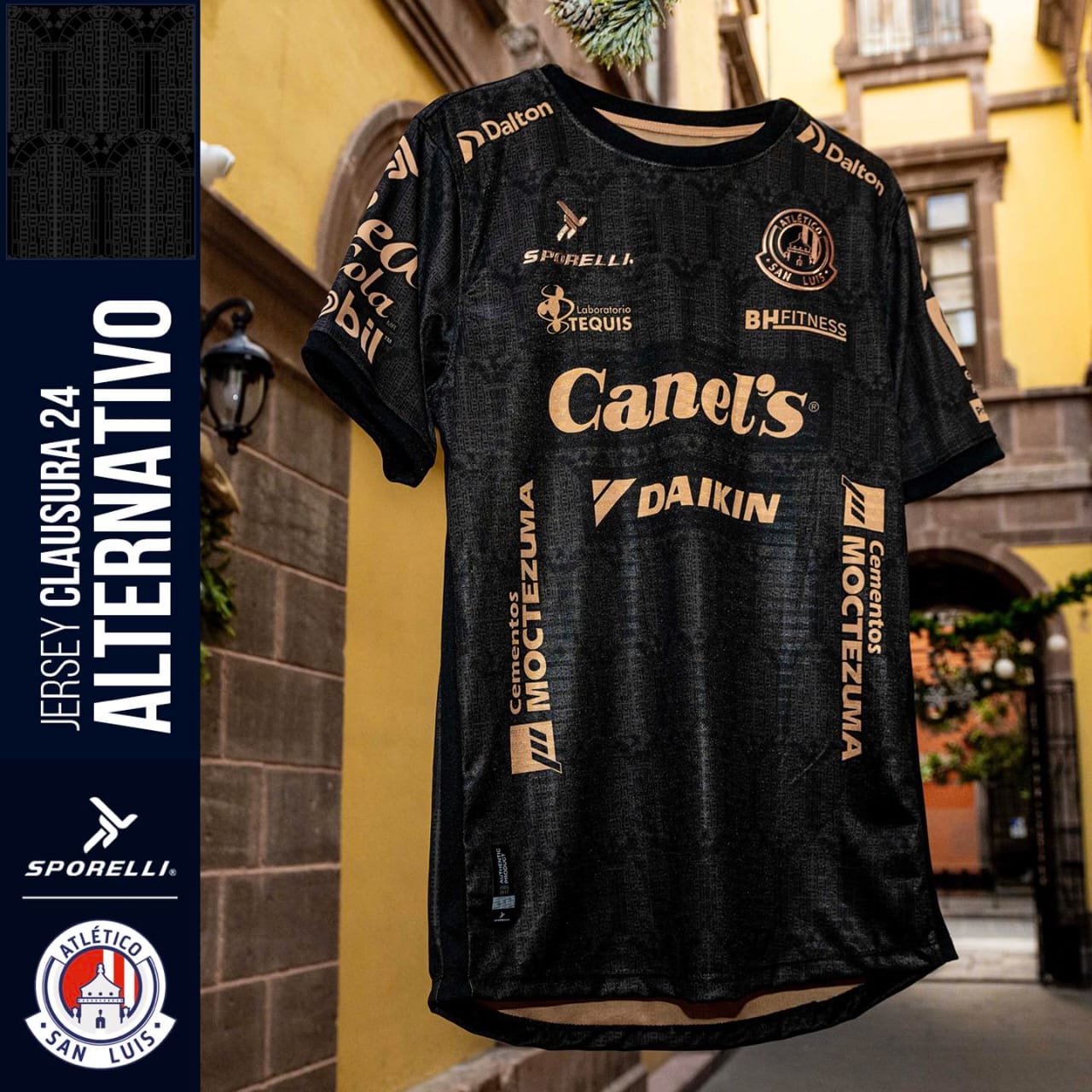 El Atlético de San Luis, presentó este jueves el nuevo jersey alternativo, que se estrenará en el Torneo de la Liga MX Clausura 2024