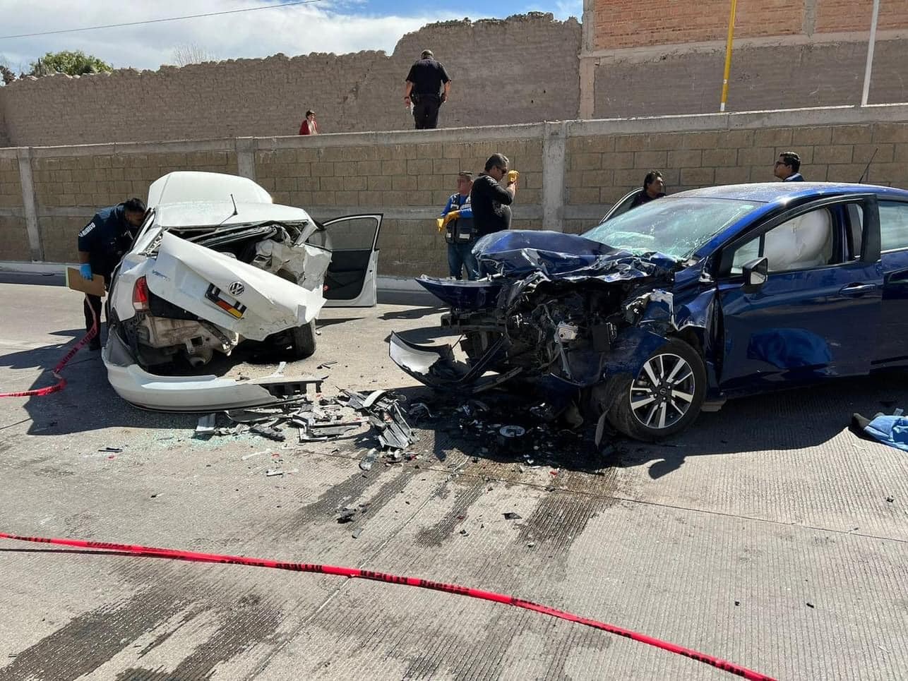 Esta tarde se reportó un accidente vial en el Circuito Interior del Río Santiago, a la altura de la calle Iturbide en Soledad