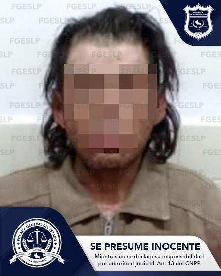 FGESLP informa sobre la detención de Juan “N”, quien es señalado por el homicidio de un hombre en colonia los alcatraces