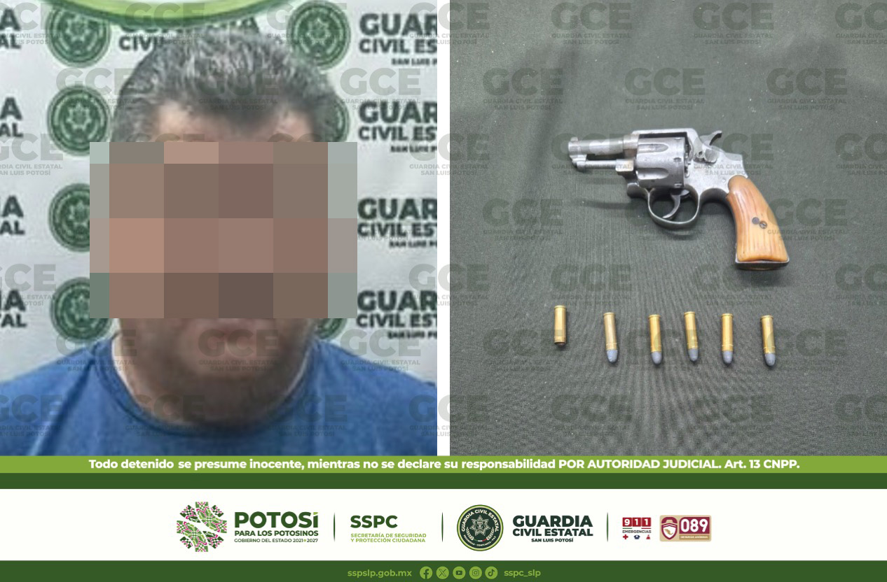 GCE detiene a hombre que presuntamente agredió con un arma de fuego a su vecino