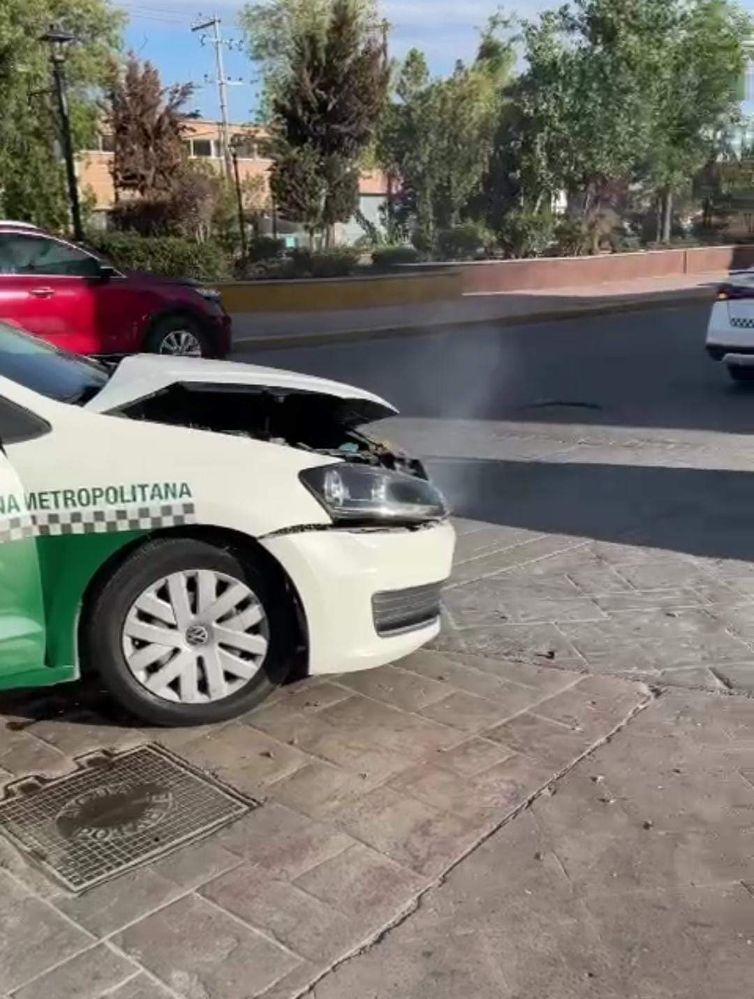 Se registra un accidente de tránsito en calles del centro histórico de la capital