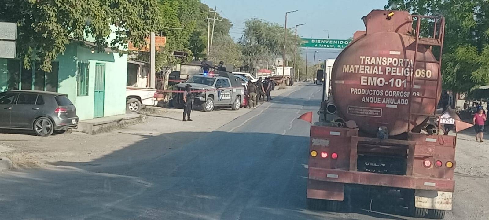 Dejan tirada una cabeza humana en Tamuín