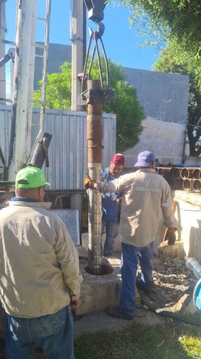 INTERAPAS inicia colocación de equipo de bombeo en pozo del fraccionamiento San Ángel