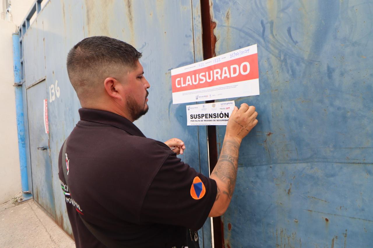 Dirección de Comercio del H. Ayuntamiento clausura empresas de reciclado en la delegación de La Pila