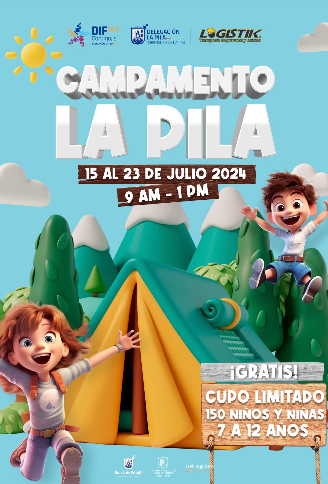 Gobierno de la Capital invita a inscribirse al Campamento de verano 2024 en la Delegación La Pila