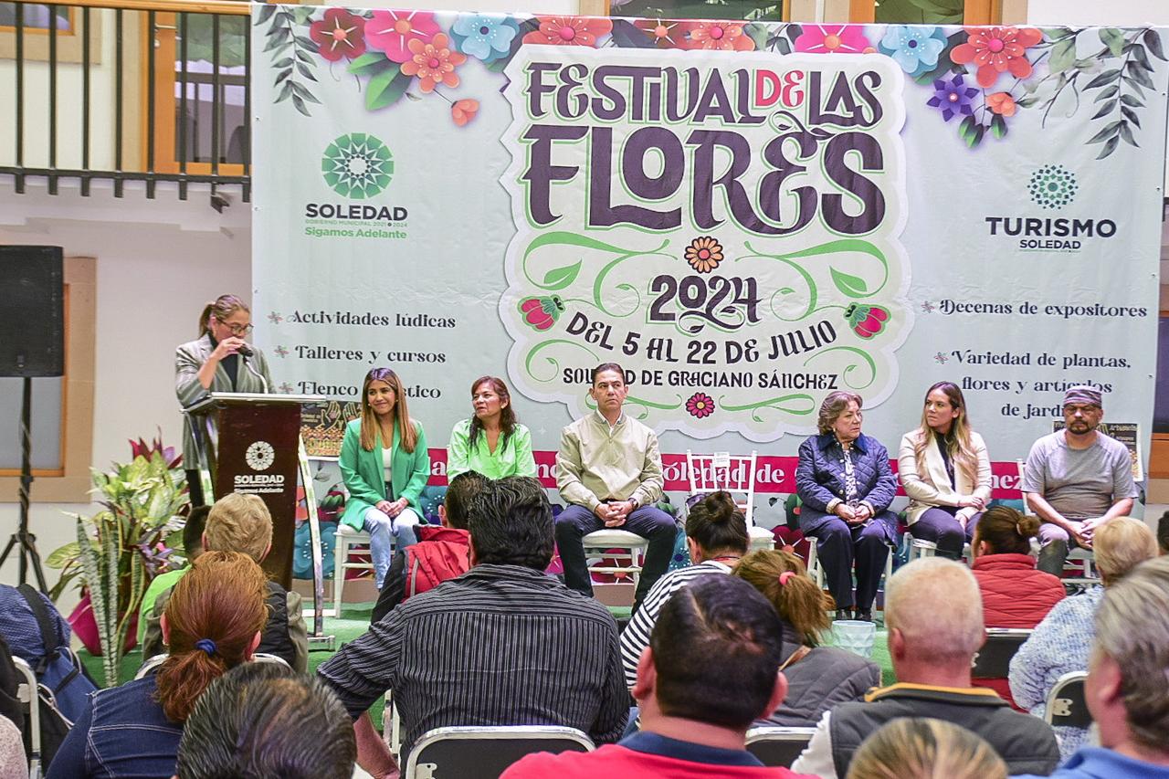 Del 5 al 22 de julio, la décima edición del festival de las flores en Soledad de Graciano Sánchez