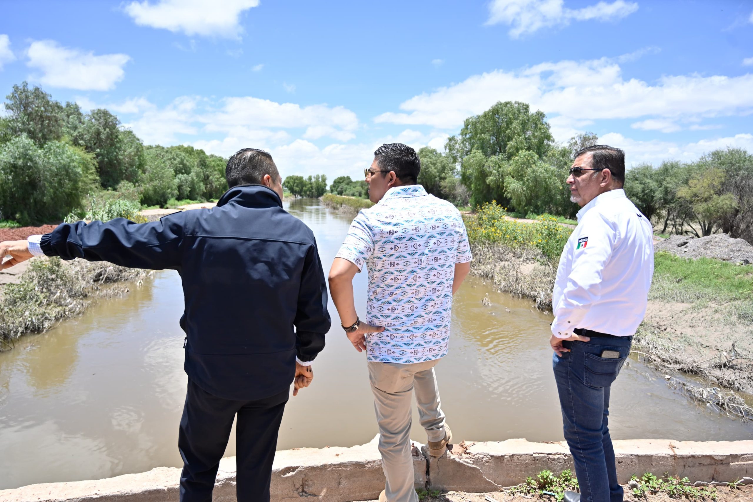 Gobernador Ricardo Gallardo supervisa ampliación del Río Santiago