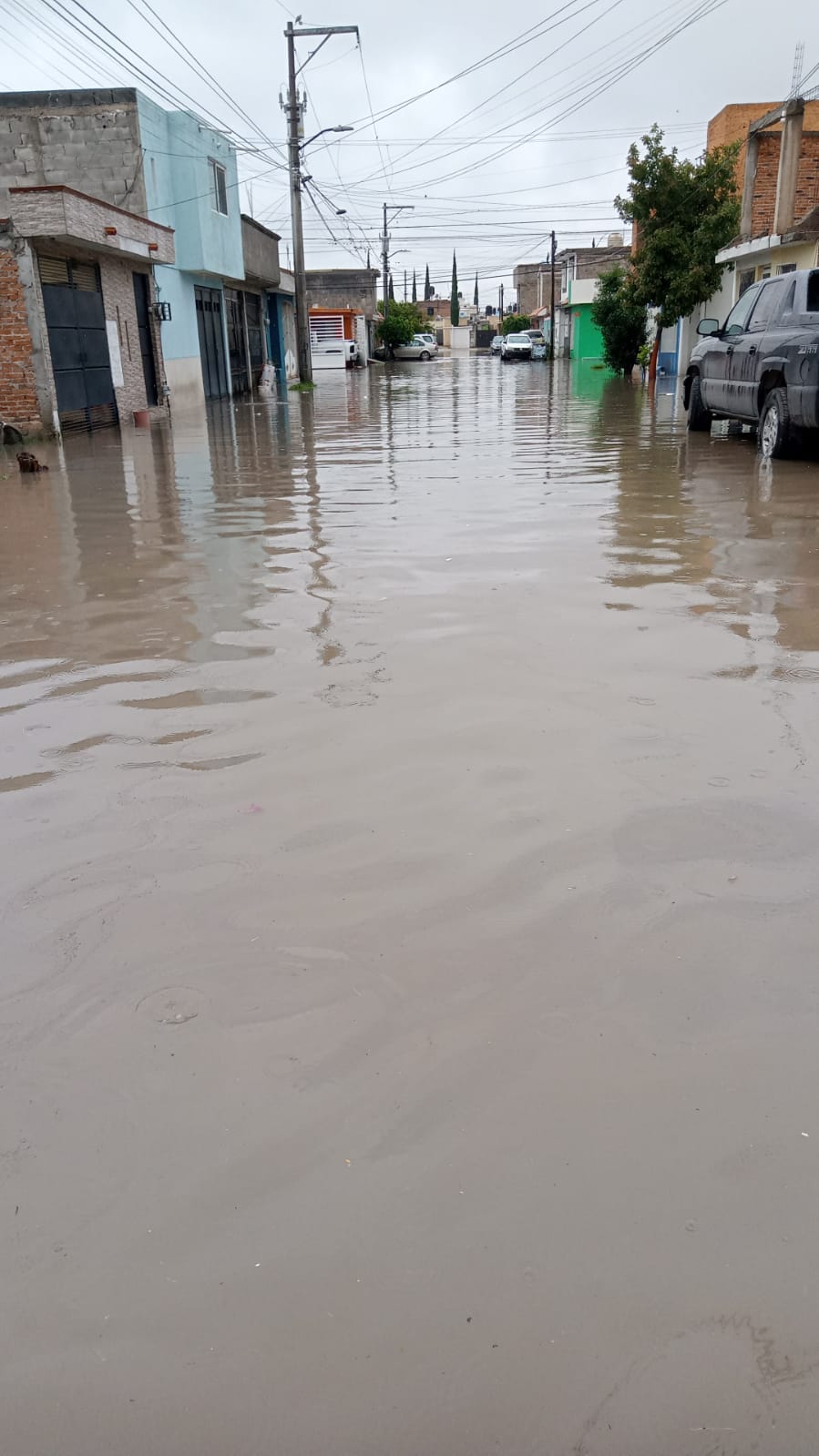 Lluvias provocan caos en SLP