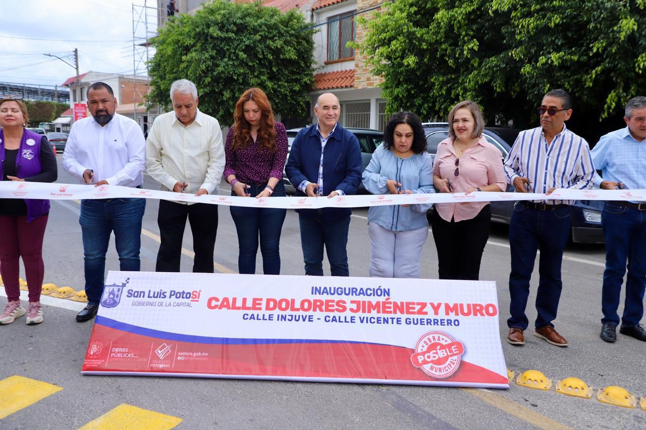 Alcalde Galindo entrega a los potosinos rehabilitación vial en la colonia El Paseo