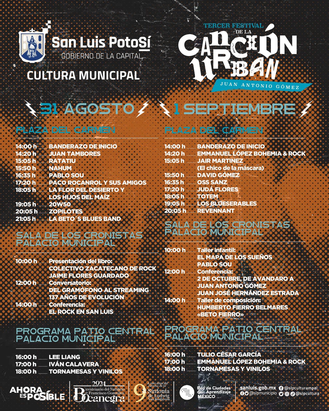 Cultura Municipal de San Luis Capital invita a la Tercera Edición del Festival de la Canción Urbana