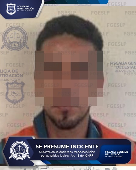 Fiscalía de SLP aprehende en la capital potosina a sujeto relacionado con la muerte de una persona