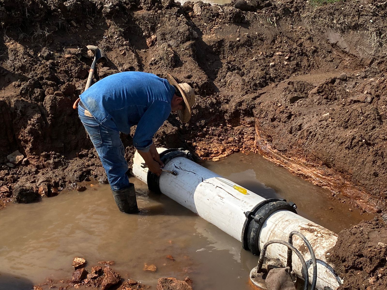 Interapas concluye reparación del ducto “San Leonel”; el servicio se reanudará en un lapso de 48 horas.