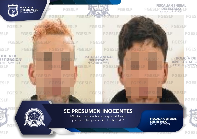 Policía de investigación de la FGESLP detiene a sujetos implicados en robos de vehículos con violencia