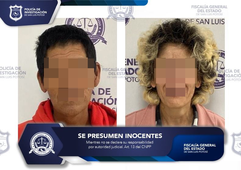 Por sustracción de menores, captura FGESLP a una mujer y un hombre buscados en Aguascalientes