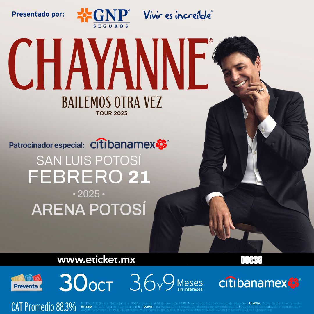 Chayanne vuelve a México con su gira Bailemos Otra Vez Tour 2025