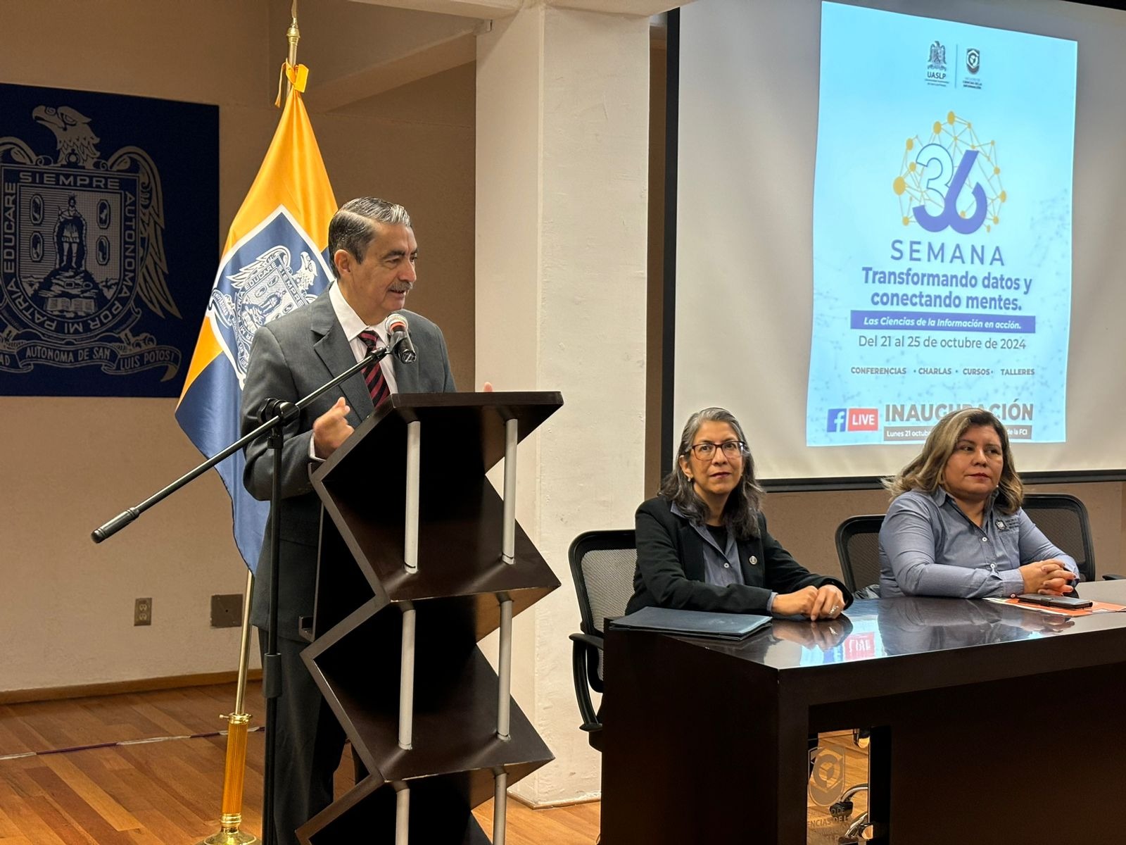 Comienzan las actividades de la 36 Semana de la Facultad de Ciencias de la Información de la UASLP